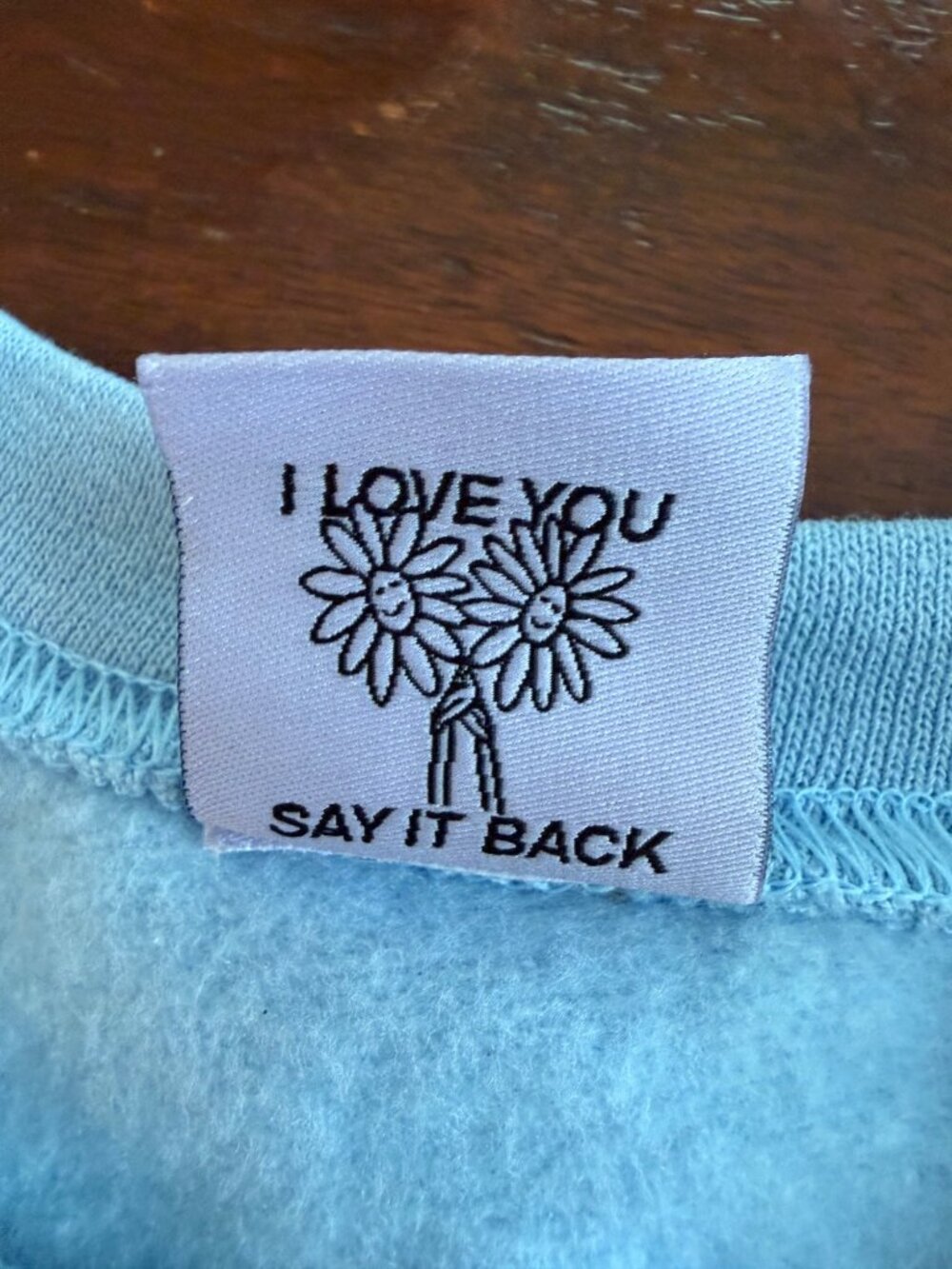 Lonely Ghost Sweatshirt XXXL Blue “Different Ways To Say I Love You” Graphic Cre - Picture 6 of 8